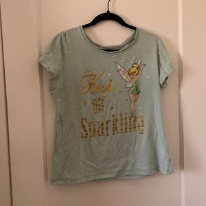 Disney tinker bell pajama top excellent condition